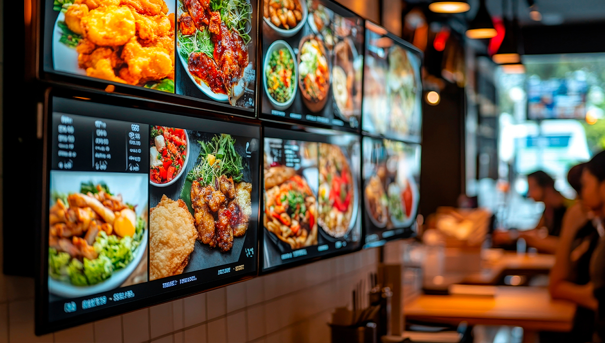 Digital signage service for restaurants
